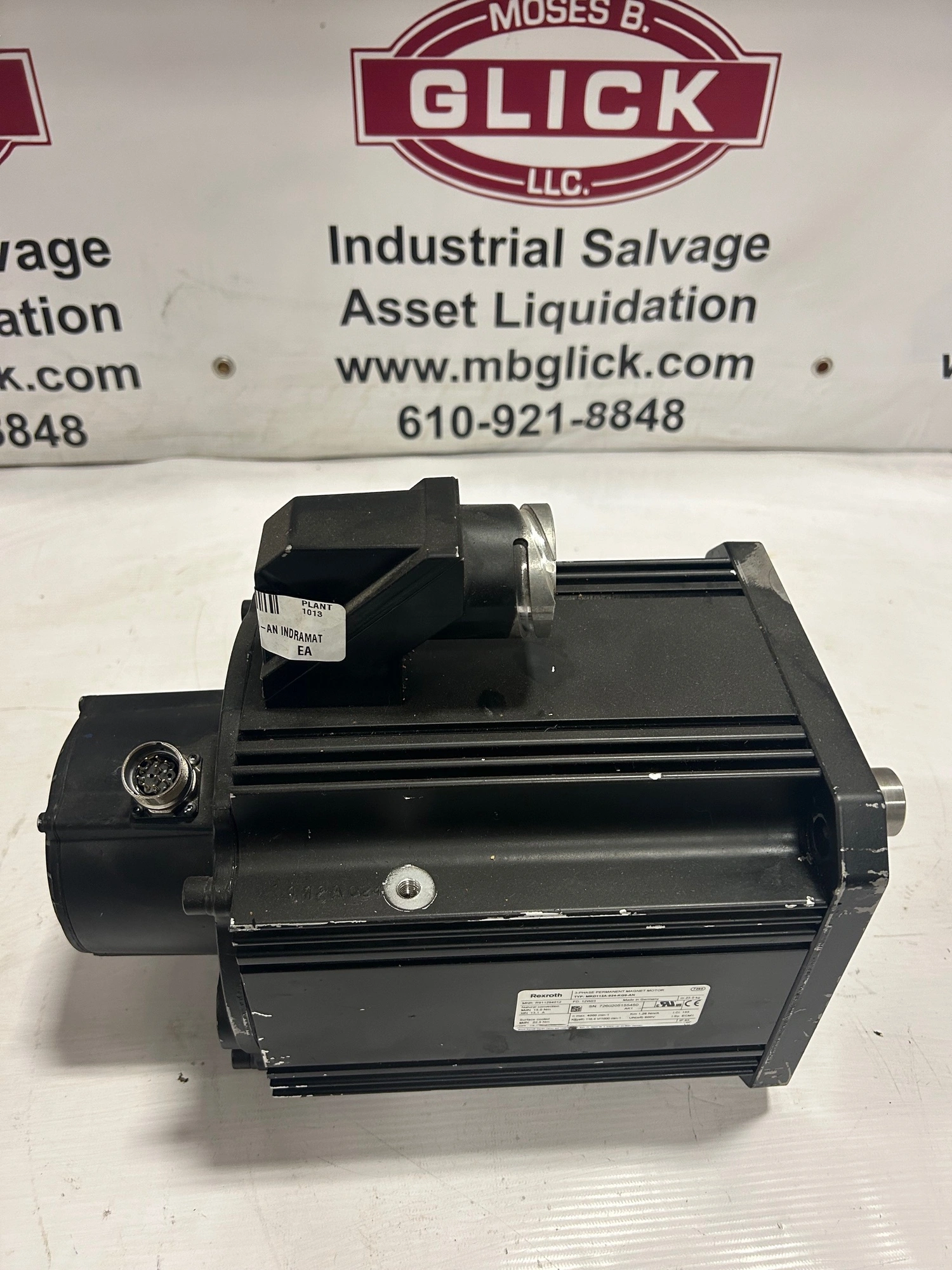 Rexroth MKD112A-024-KG0-AN AC 3-Phase Permanent Magnet Servo Motor 4000RPM