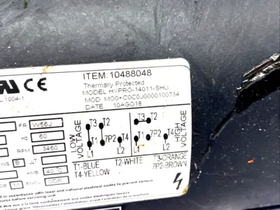 COMBB22 | Pentair HYPRO-14011-SHU Shurflo Centrifugal Pump , 1/2 HP, WEG 10488048 - Used
