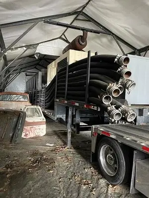 200 Ton Air Cooled Chiller with a 300kW Generator 200 Ton Chiller Rental