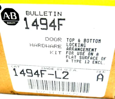 NEW ALLEN BRADLEY 1494F-L2 DOOR HARDWARE KIT SERIES A 1494L2