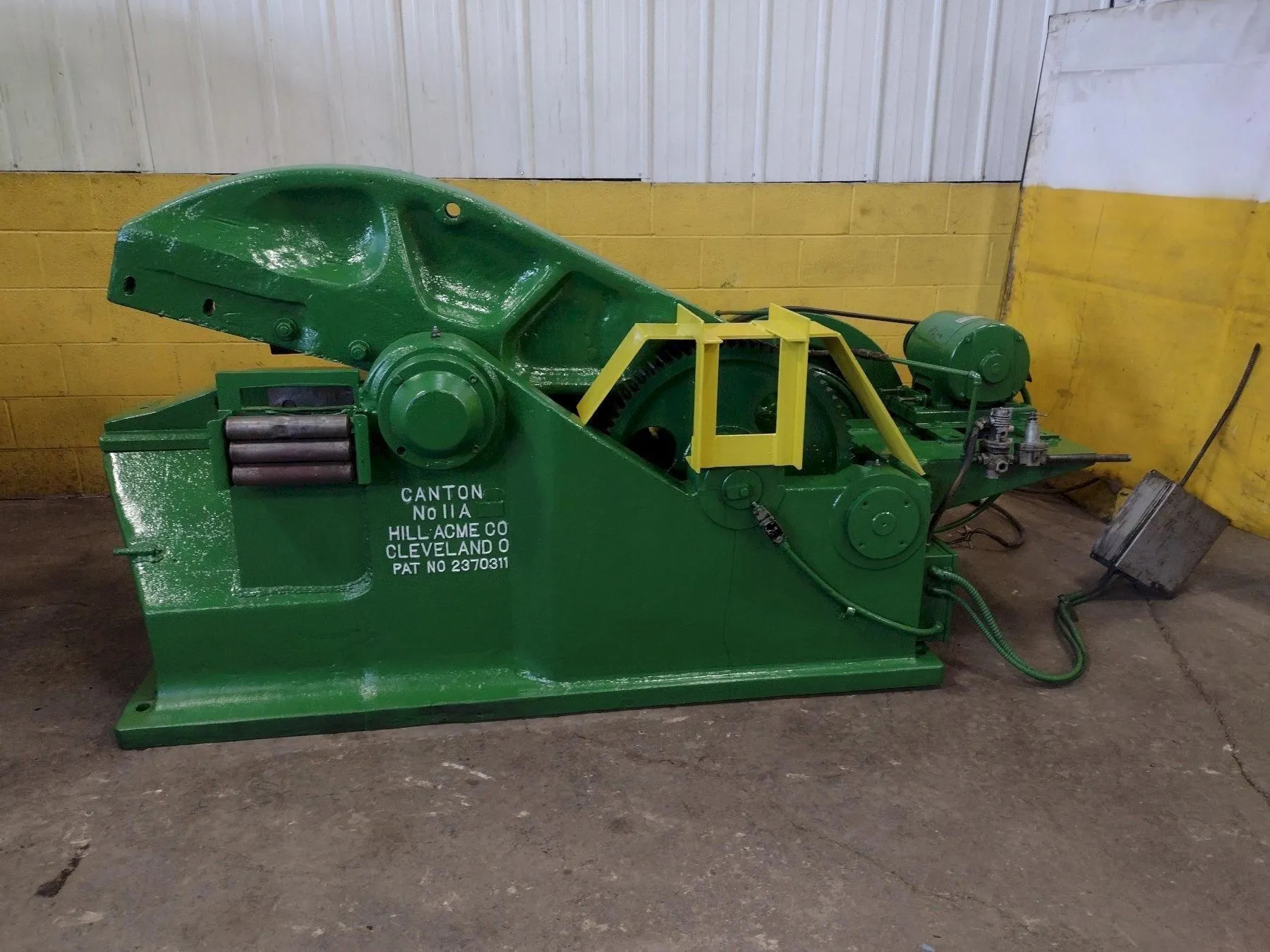 USED CANTON 11A REBAR ALLIGATOR SHEAR (14615)