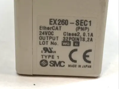 USED SMC ETHERCAT FIELDBUS SI UNIT 32 PNP OUTPUTS IP67 M12 24VDC