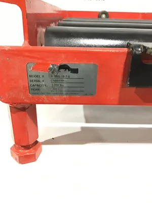 Carney Battery R-SRS-18-7-S Heavy-Duty Roller Conveyor