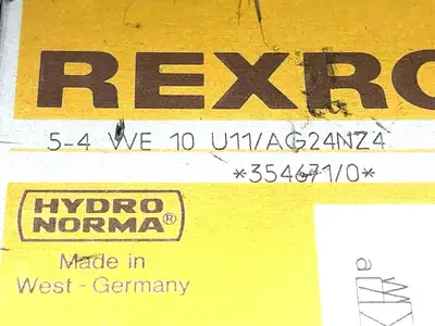 Used Rexroth 5-4 WE 10 U11/AG24NZ4 Pump & Valve Parts Michigan US | Maverick Industrial Sales #1397465