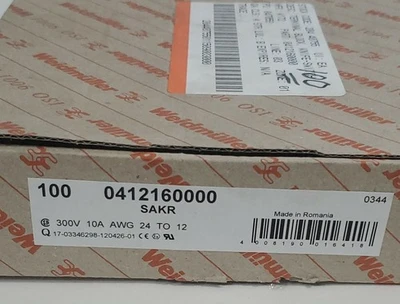 NEW WEIDMULLER 0412160000