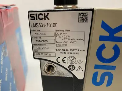 USED SICK LIDAR PRO SECURITY LASER SCAN SENSOR, STANDARD RES. 1067356
