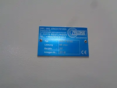 30 GPM ZYKLOMAT MODEL #AKBF-R CONTINUOUS FILTER COOLANT SYSTEM, WITH DRAG-OUT & TURBO-HKS CENTRIFUGE SEPERATOR: YOBRO #24734