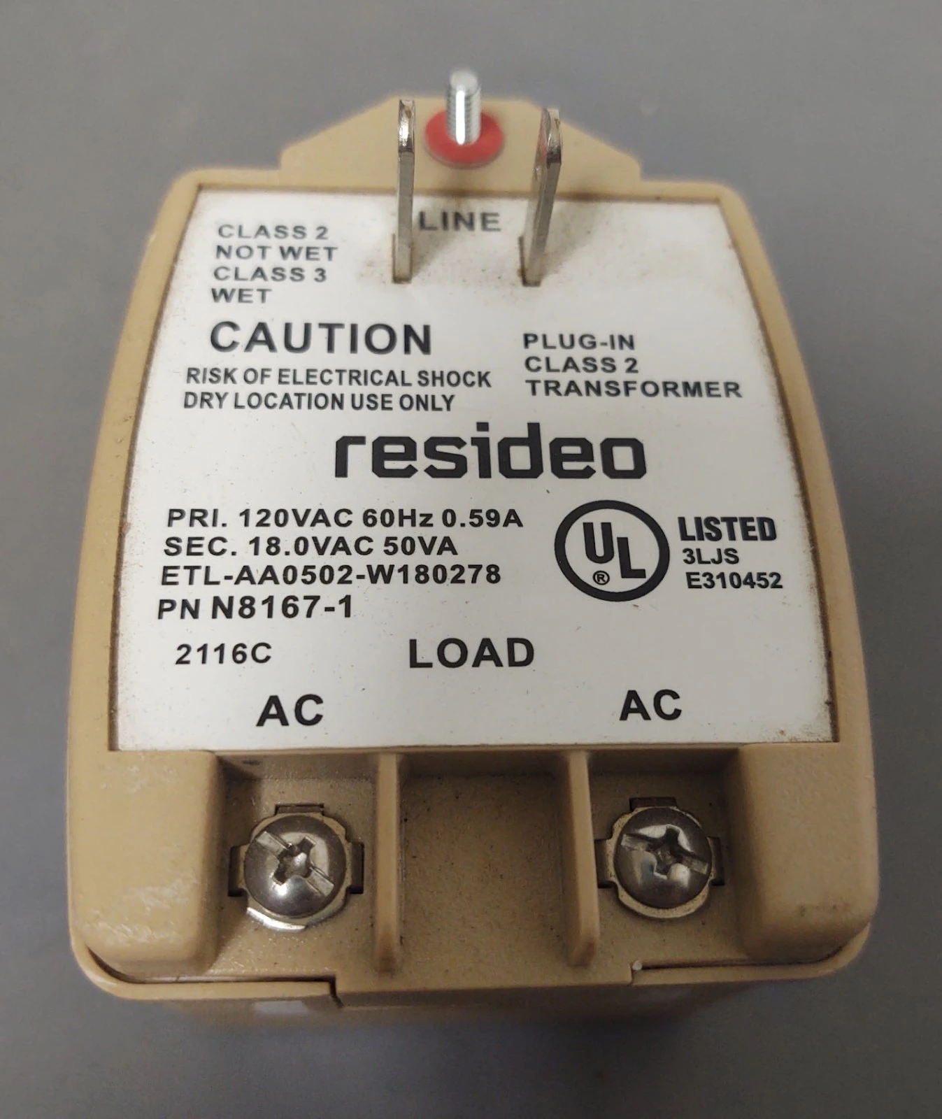 🔥(QTY 4) Honeywell/Resideo N8167-1 18VAC 50VA Plug In Transformer