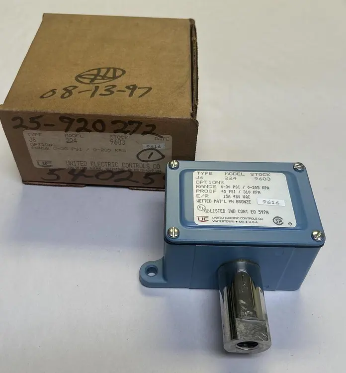 New | in-Stock UNITED ELECTRIC CONTROLS J6224 Miscellaneous Equipment (Electrical & Power) | Surplus Asset Holdings #1202768