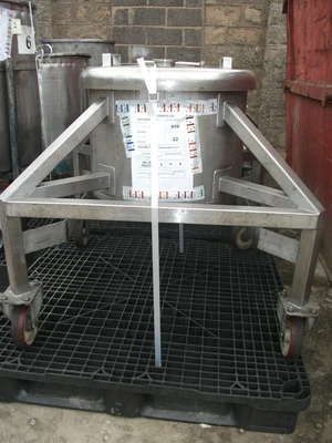 110 L S/S Open Top Trolley Tank