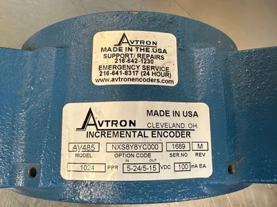 Avtron Av485-nxs8y8yc000 Ser. 1689 Rev M 1024 ppr 5-24/5-15vd 100ma (6-B)