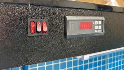 171-0325 80" Live Seafood Self Contained Sea Water Lobster Tank Cooler