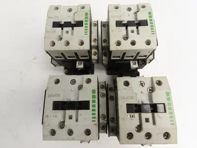 Moeller DIL1AM 3-Pole IEC Contactor 55A 220/240V Coil 25Hp 460V 3PH  Lot of 4