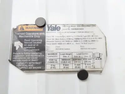 Husco 5000-C429 D Hydraulic 3-Spool Forklift Mast Control Valve Off ERC100HHN