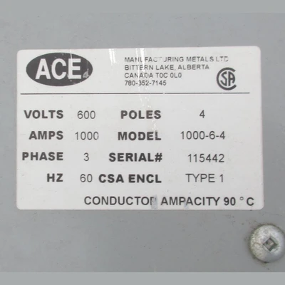 NEW ACE MANUFACTURING METALS LTD. 1000-6-4