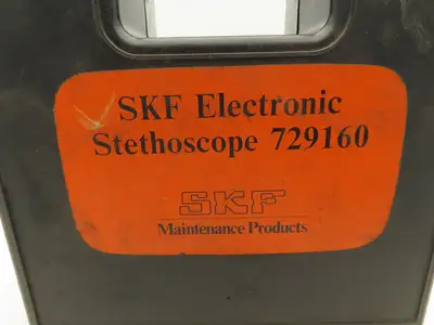 SKF 729160 Electronic Stethoscope Headset W 11" Probe & Case Tested