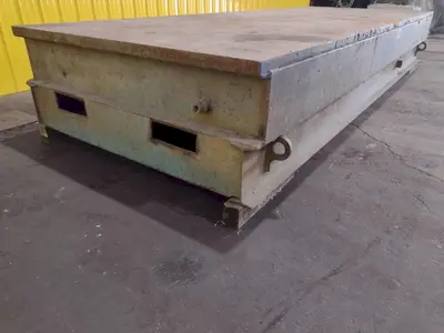 16' X 6' X 26"H HEAVY DUTY STEEL TOP WELDING LAYOUT TABLE: STOCK #18978