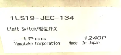 NEW AZBIL 1LS19-JEC-134 LIMIT SWITCH W/CABLE AZBIL 1LS19JEC134