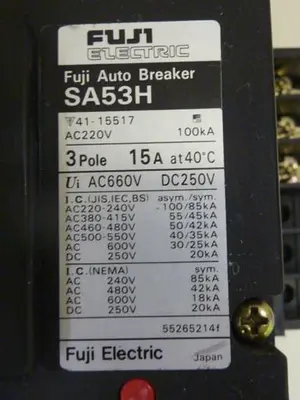 USED FUJI ELECTRIC SA53H-15