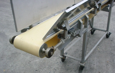 USED SS SANITARY BELT CONVEYOR 10" W X 80" LONG