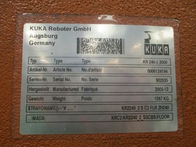 USED 2006 KUKA KR-240-2 2000
