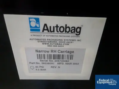 N/A Autobag Bagging system, Model HS-100 Excel, Portable
