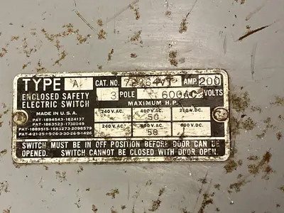Used TRUMBULL 72364VT Miscellaneous Equipment (Electrical & Power) Ohio US | Surplus Asset Holdings #1241017