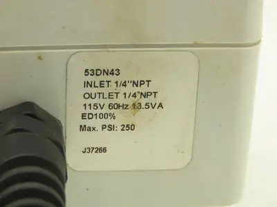 Speedaire 53DN43 Timed Electric Auto Drain Valve 1/4"NPT 115V