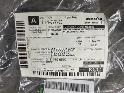 NEW KOMATSU 21T-979-6560