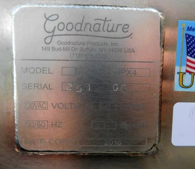 USED GOODNATURE JUICE PRESS X-1 1 PX4
