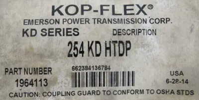 NEW KOP-FLEX 254 KD HTDP 8-BOLT HOLE SCALLOPED DISC PACK ASSY 1964113 254KDHTDP