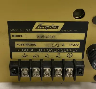 New | in-Stock ACOPIAN VB5G210M Power Supplies Ohio US | Surplus Asset Holdings #1207181