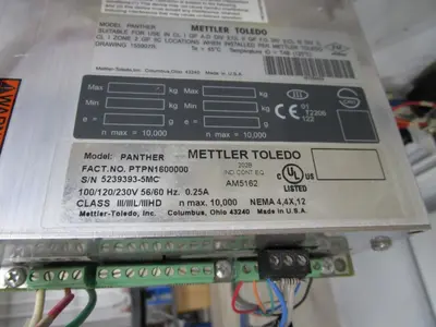 Smoot SS Scaling Hopper w/ Load Cells, Readout, and Control Panel