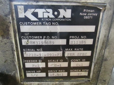 Used _UNKNOWN_ _UNKNOWN_ Screw Feeders Ohio US | Federal Equipment Company #1553228