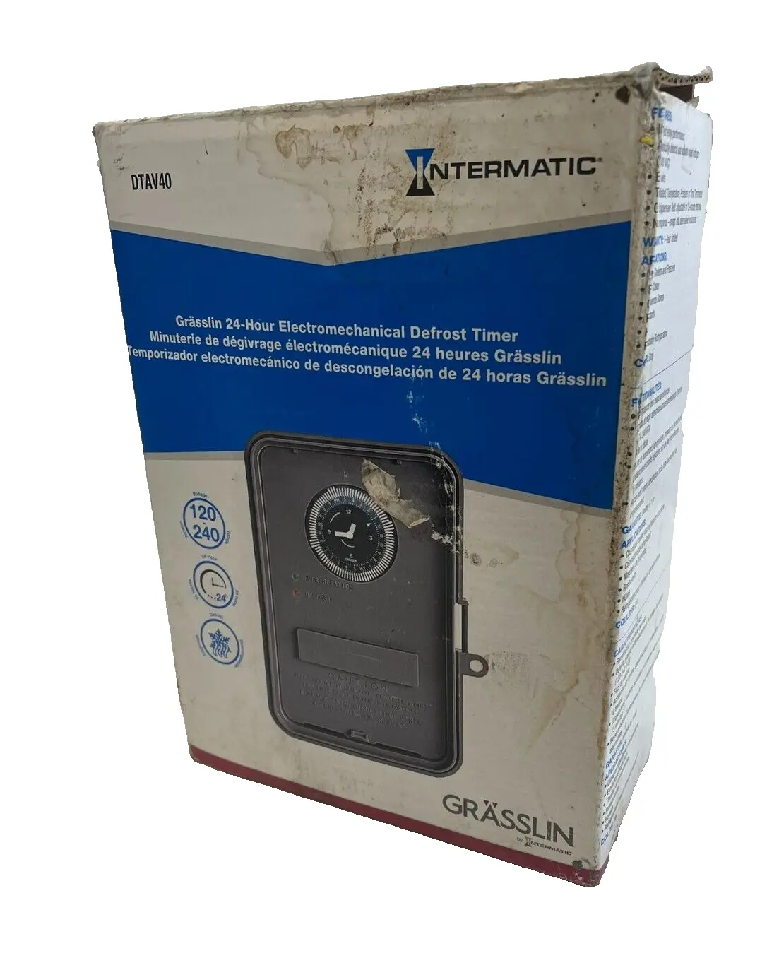 NEW INTERMATIC GRASSLIN DTAV40 DEFROST TIMER