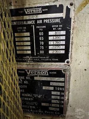 USED 1970 VERSON PRESS 150-OBI
