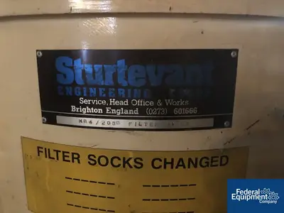 USED Sturtevant Sturtevant Engineering Dust Collector, Model MB4