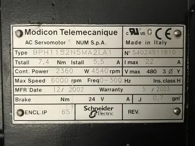 USED TELEMECANIQUE BPH1152N5MA2LA1 MODICON