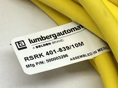 USED LUMBERG POWER CONNECTOR DOUBLE ENDED 7/8" M/F 4-PIN 500003296