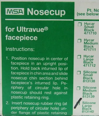 NEW LOT OF 50EA MSA 813140 NOSECUP FOR ULTRAVUE FACEPIECE LARGE