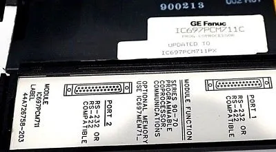 USED GE FANUC IC697PCM711C PROGRAMMABLE COPROCESSOR IC697PCM711