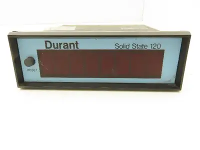 Eaton Durant 55120-450 Solid State 120 Digital Totalizer Counter 8-Digit 120V