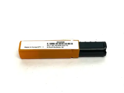 USED HERTEL SQUARE END MILL: 3/16" DIA, 3/4" LOC, 4 FLUTE, SOLID CARBIDE