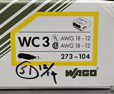 Wago 273-104 Conductor Ground Terminal Block - Lot of 51 Loc3D-32