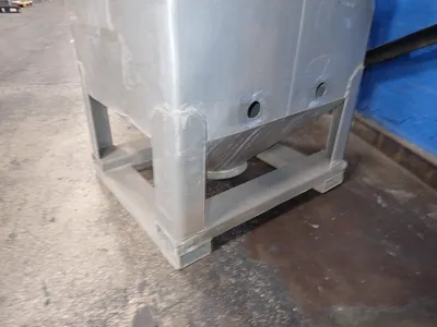 Tote 42" X 46" X 58" Id Aluminum Hopper