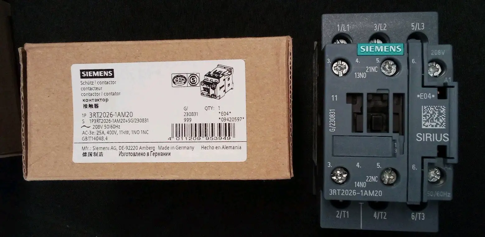 Used Siemens 3RT20261AM20 PLC Contactors US | Infinity wholesale & Supply LLC #1305644