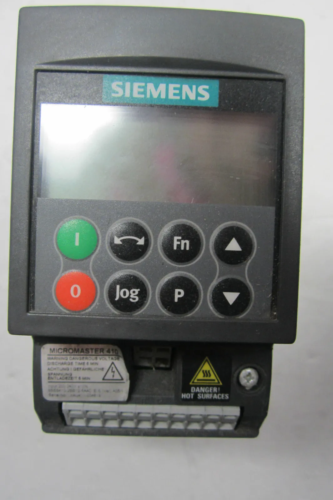 SIEMENS 6SE6410-2BB12-5AA0 DRIVE WITH OPERATOR INTERFACE 6SE64102BB125AA0