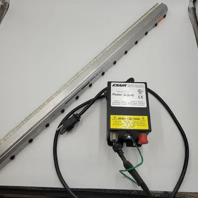 USED EXAIR EXAIR ION AIR KNIFE 31" 7130 & EXAIR POWER SUPPLY 7901