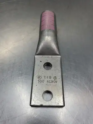 Thomas & Betts 99 Pink Two Hole Lug Connector, 6¾", (500AL9CU) 4D-14