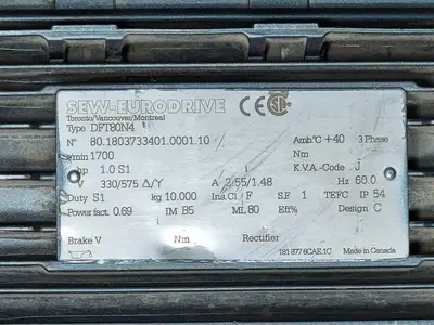 USED SEW-EURODRIVE DFT80N4